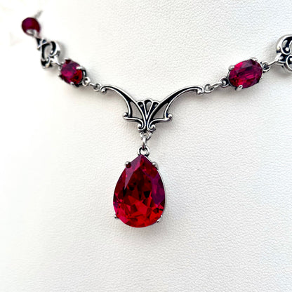 'Vesper' Necklace - Blood Red