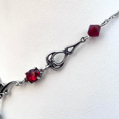'Vesper' Necklace - Blood Red
