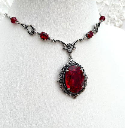 'Requiem' Necklace (Blood Red)