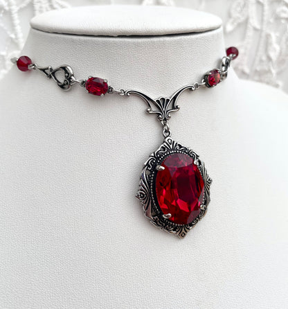 'Requiem' Necklace (Blood Red)