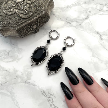 'Lenore' Earrings (Death Black)