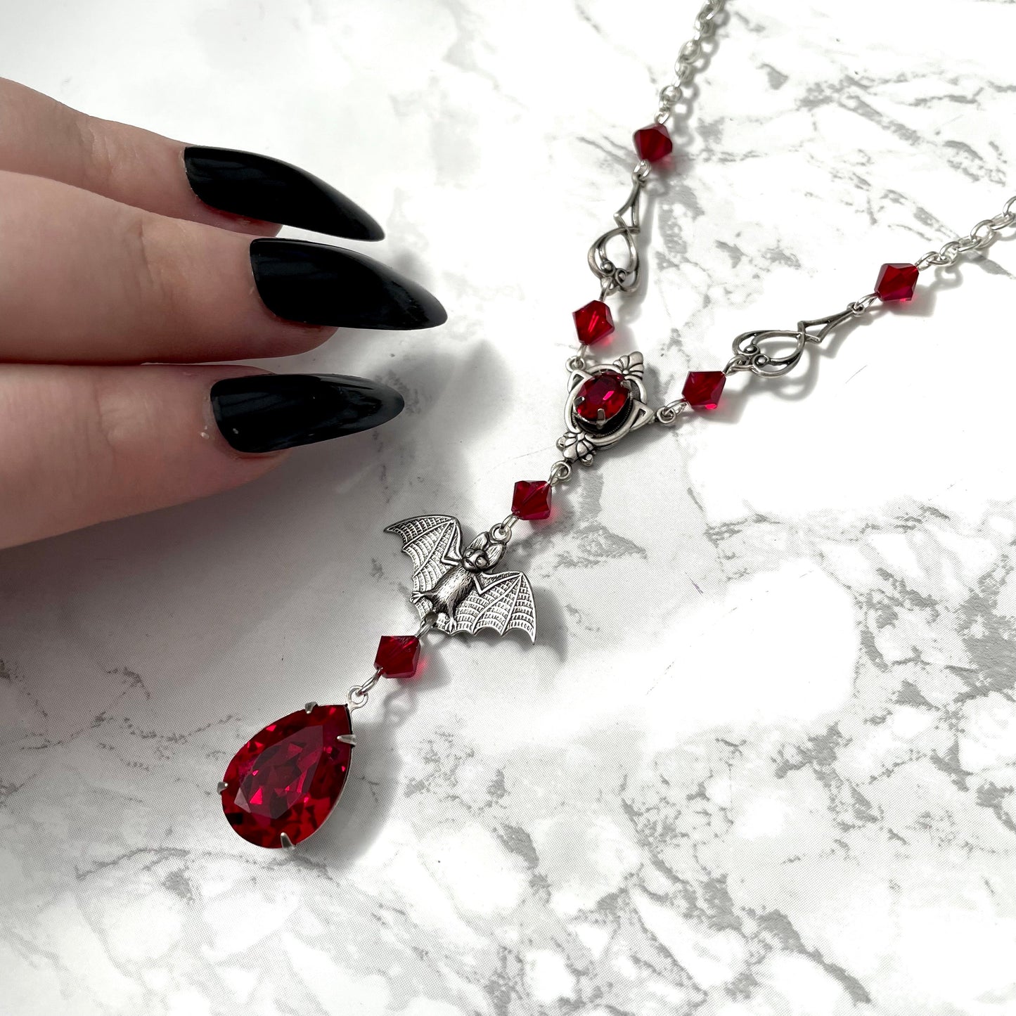 'Helena' Necklace (Blood Red)