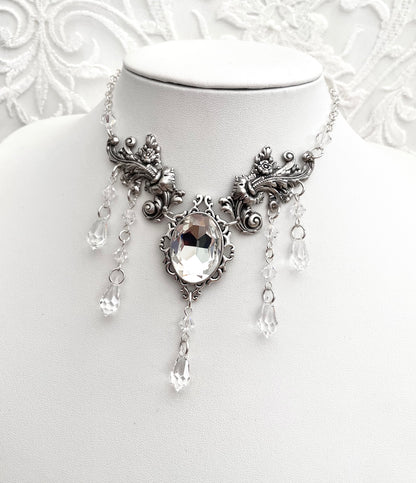 'Anastasia' Necklace (Moonlight - Clear) *BACK ORDER*