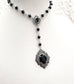 'Draconia' Lariat Y Shape Necklace (Death Black)