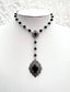 'Draconia' Lariat Y Shape Necklace (Death Black)