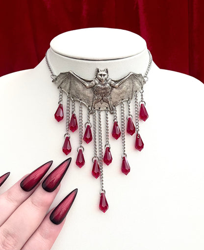 *BACK ORDER* 'Twilight's Kiss II' Necklace (Blood Red)