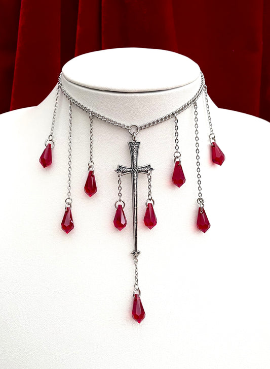 'Blood of your enemies' Necklace (Blood Red)