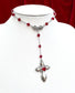 'Mercy' Lariat Y Shape Necklace (Blood Red)