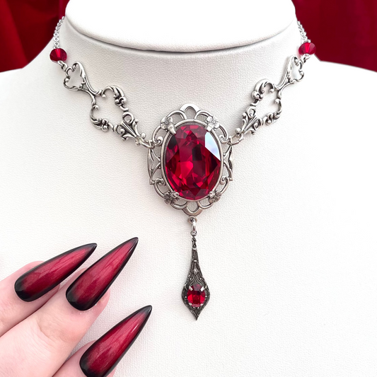 'Vladamina' Necklace (Blood Red)