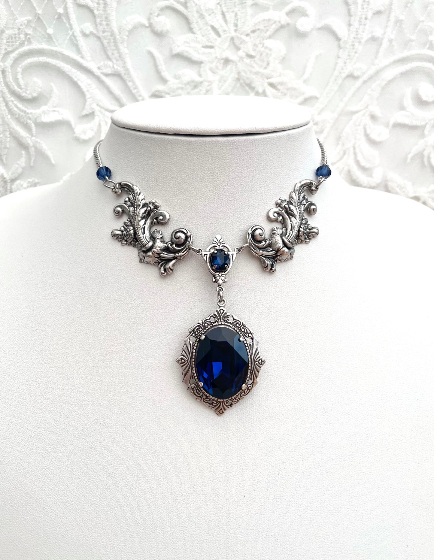 'Aurora' Necklace (Oceans of Time Blue)