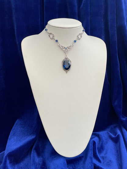 'Lenore' Necklace (Oceans of Time Blue)