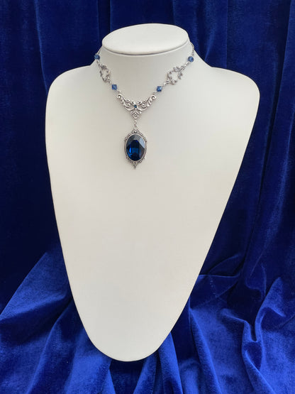 'Lenore' Necklace (Oceans of Time Blue)