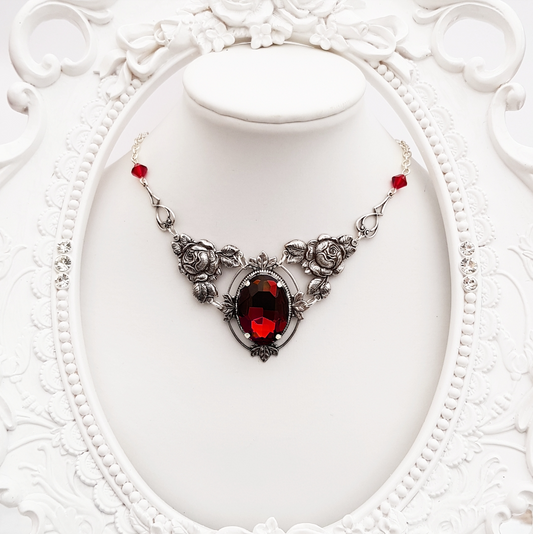 'Ophelia' Necklace (Passion Red)