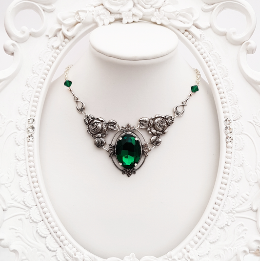 'Ophelia' Necklace (Ivy Emerald)