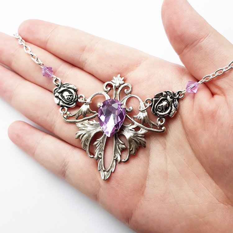 'Elbereth' Necklace (Unicorn Crystal - Lilac)
