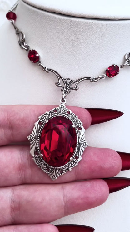 'Requiem' Necklace (Blood Red)