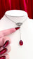 'Eternal' Lariat Y Shape Necklace (Blood Red)