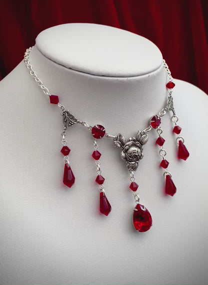 'Blood Rose' Necklace (Colour Options)