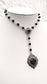 'Draconia' Lariat Y Shape Necklace (Death Black)