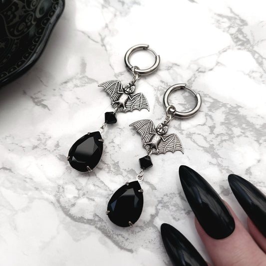 'Dusk' Earrings (Death Black)