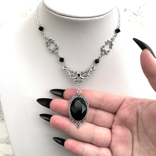 'Lenore' Necklace (Death Black)