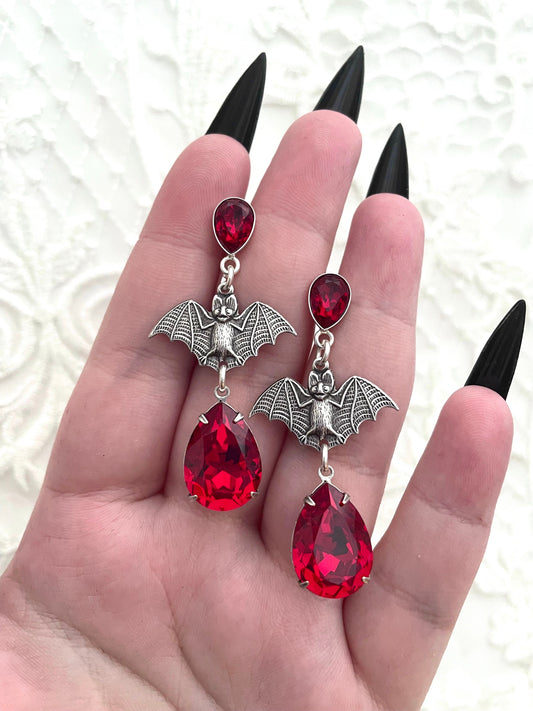'Eternal' Earrings (Blood Red)