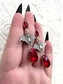 'Eternal' Earrings (Blood Red)