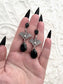 'Eternal' Earrings (Death Black)