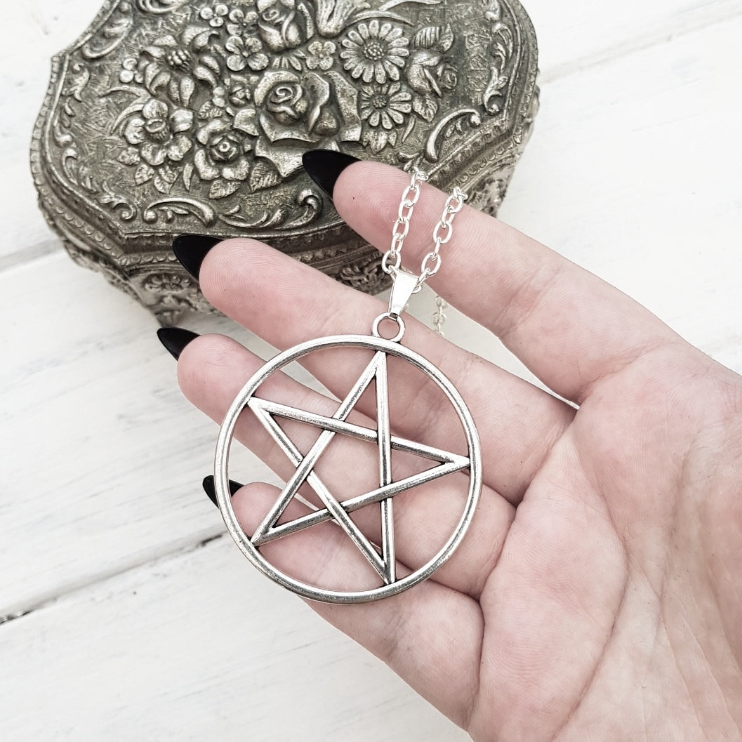 CLEARANCE Large Pentagram Pendant Necklace Darkling Beloved